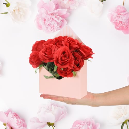 PATIKIL Florist Bouquet Envelope Box, 20 Pack Flower Bouquet Package Gift Folding Paper Boxes for Wedding, Party, Birthda...