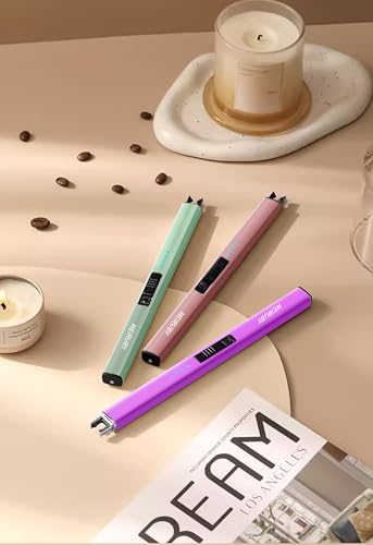 MEIRUBY Lighter Electric Candle Lighter, Birthday for Women Men Mom Wife Sister, Rechargeable USB Arc Lighters for Candle ...