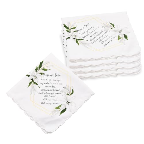Funeral Favours for Guests Sympathy Handkerchiefs for Women Men Bereavement Gifts for Loss of Dad Mum Those We Love Don't ...