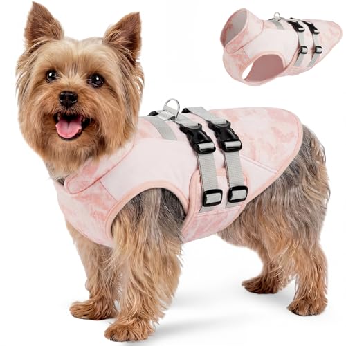 DORA BRIDAL Dog Cooling Vest for Summer, Lightweight Breathable Mesh Cooler Jacket with Harness, Soft Pet Cooling Shirt fo...