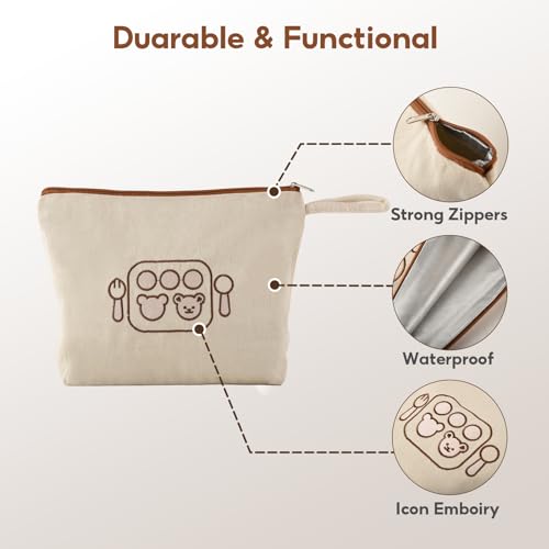 Mini Nomad 7PCs Diaper Bag Organizer Pouches for Baby Kids Travel Essential Storage, Large Waterproof and Zipped Baby Pack...