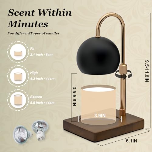 Candle Warmer Lamp Timer - Birthday Gifts for Women Mom Grandma, Mothers Day Gifts, House Warming Gifts New Home Decor Mod...