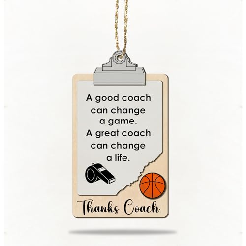 Basketball Coach Thanks Clipboard Sports Collection Coach's Whistle Soccor, Football, Baseball, Basketball, Volleyball Coa...