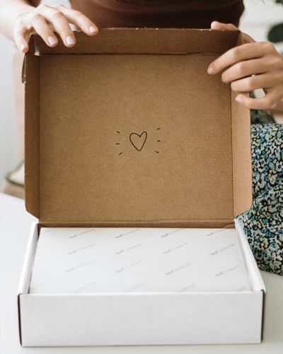 Poever Assorted-Sizes-Shipping-Boxes-45-Pack: 4x4x2 & 6x4x3 & 7x5x2 Small-Shipping-Boxes-Mailers, White Corrugated-Cardboa...
