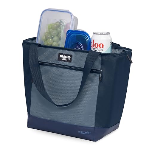 Igloo MaxCold Soft Coolers, Insulated Soft Sided Cooler Bag, Foldable Reusable & Leak Proof Food Grocery Bag, Portable Tra...