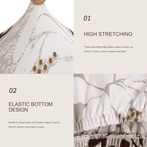 SearchI Stretch Printed Sofa Couch Cushion Covers Replacement Chair Cushion Slipcovers Sofa Seat Cover Furniture Protector...