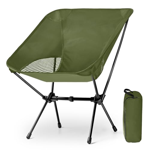 BITIANTEAM Lightweight Portable Camping Chair - Folding Backpacking Hiking Chair with Carry Bag for Outdoor Travel, Beach,...