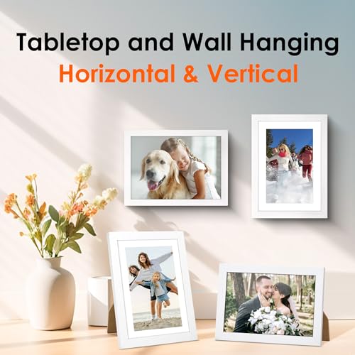 FIXSMITH 5x7 Picture Frame Bulk-4 Pack, Photo Frame with HD Plexiglass, Display Pictures 4x6 with Mat or 5x7 Without Mat, ...