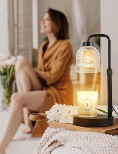 Yohonk Candle Warmer Lamp with Timer Dimmable, Adjustable Lamp Candle Warmer, Birthday Gifts for Women Mom, Wax Warmer Lam...