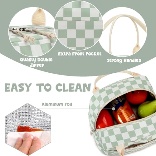 Bluboon Lunch Box for Women Cute Lunch Bag Reusable Insulated Lunch Bags Large Capacity Lunchbox Cooler for Work Picnic or...