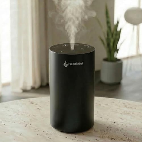 GentleJet LiteMist Waterless Nebulizing Essential Oil Diffuser – Cold Air Aromatherapy, USB-C Cordless 2000mAh Battery, Al...