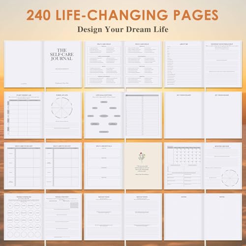 Lanpn Self Care Journal for Women, Self Love Guided Journals with Prompts, Daily Reflection Wellness & Gratitude Planner, ...