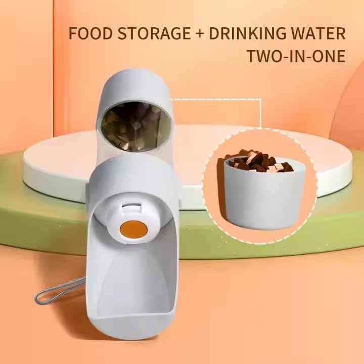 Dog Water Bottle Portable-Travel Water with Food Container, Leak Proof and Lightweight Water Bottle for Dogs,Dog Stuff Acc...