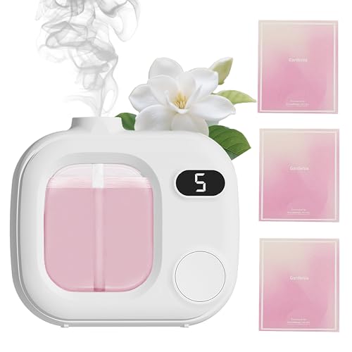 Waterless Essential Oil Aromatherapy Diffuser Mini Led Smart Aroma 360 Small Difusor Cordless for Home Large Rooms Scent B...