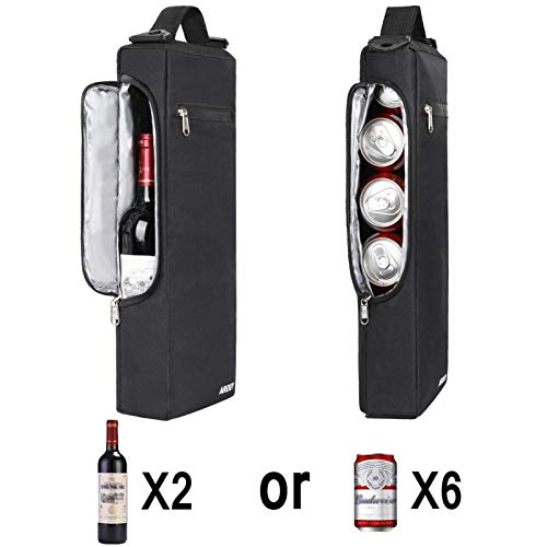 AROUY Golf Cooler Bag - Accessories for Men, Small Soft Insulated Beer Cooler Holds 6 Pack of Cans or Two Wine Bottles, Sp...