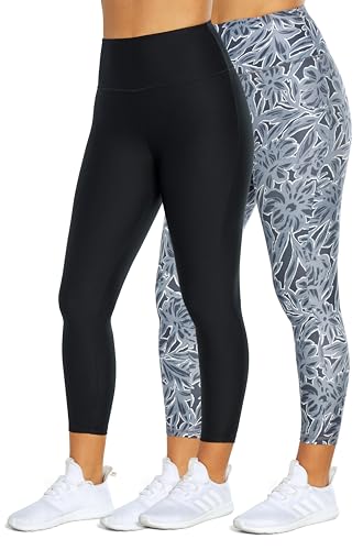 Balance Collection Women's High Rise Capri Legging-2 Pack