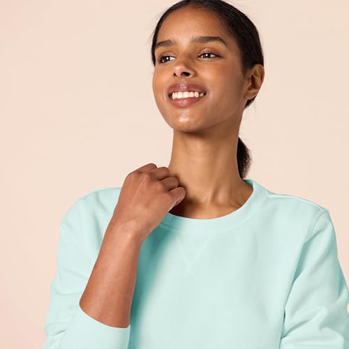 Amazon Essentials Women's Fleece Crewneck Long Sleeve Pullover Sweatshirt (Available in Plus Size)