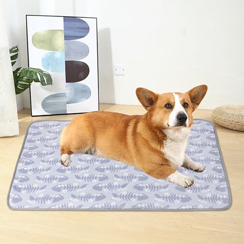 DELIFUR Cat Cooling Mat- Pet Cooling Mat Outdoor for Dogs Self Cooling Pad for Kitten Cat Puppy Machine Washable (Small, G...