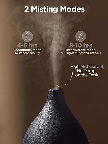 InnoGear Oil Diffuser, 150ML Ceramic Diffuser for Essential Oils Handcrafted Aromatherapy Diffuser Mother's Gift Ultrasoni...