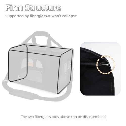 ROYPET Cat Carrier,Portable Pet Carrier Bag for Cats and Small Dogs,Foldable Soft-Sided and Scratch-Proof mesh Cat Bag Pet...