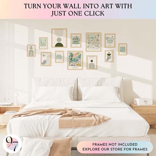 97 Decor Sage Green Room Decor Aesthetic - Sage Green Wall Decor, Sage Matisse Wall Art Prints, Green Posters Wall Collag...