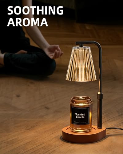 Cozmara Candle Warmer Lamp with Timer & Dimmer for Yankee Candles, Adjustable Height Candle Warmer for Jar Candles, Wax Me...