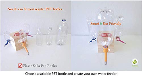 Choco Nose Patented No-Drip Water Bottle/Feeder for Puppies/Toy-Small Breed Dogs/Rabbits/Cats/Chinchillas and Other Small ...