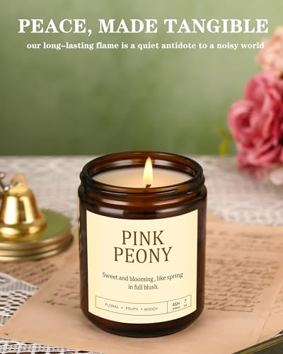 4 Pack Scented Candles for Women: 28oz Natural Soy Candles for Home Scented, Up to 200H Burning, Aromatherapy Candle Set, ...