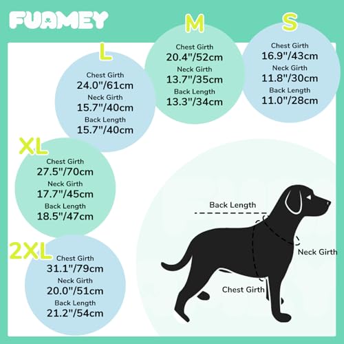 FUAMEY Dog Cooling Vest for Small Dogs, Doggy Evaporative Cooling Jacket in Hot Weather, Puppy Breathable Mesh Cooler Vest...