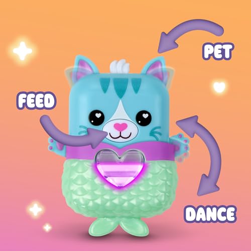 Nano-MALS Pawtricia The Blue Kitty, Electronic Pet Cat, 70+ Responses, Easter Basket Stuffers, Interactive Fidget Toys for...