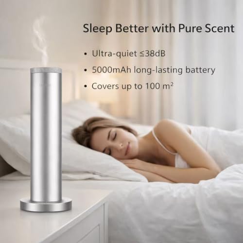 Wireless Essential Oil Smart App & Remote Control, Covers Up to 4000 Sq Ft, Quiet Aroma Diffuser for Home, Hotel & Office,...