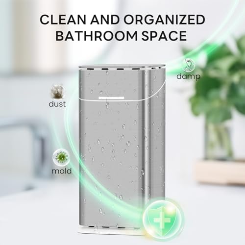 GFWARE Toothbrush Holders with Cover - Electric Toothbrush Length Less Than 9 inches, 5 Slots Tooth Brush Holder for Bathr...