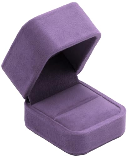 Giftop Velvet Single Ring Box Case Holder for Engagement Proposal Birthday Wedding,Jewelry Ring Gift Box Jewelry Packaging...