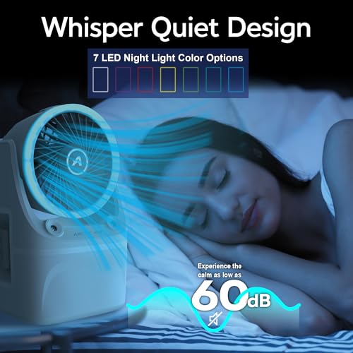 Arctic Air Ice Jet X3 Portable Air Cooler,Dual Mist Modes, Up to 8-Hour Cooling Time, 3-Speed Portable Cooler with Adjusta...