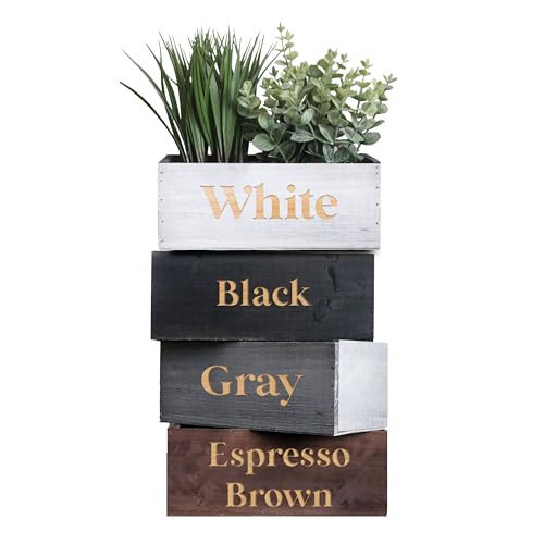 MYETCHEY Personalized Wooden Planter Box for Mom – Custom Engraved Flower Pot, Garden Decor for Moms (Wood Branch)