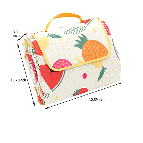 TaTalife Picnic Blankets, Portable Outside Baby Blanket, 3 Layer Picnic Mat for Camping, 79" x 59" Large Waterproof Sand P...
