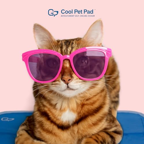 The Green Pet Shop Cool Pet Pad - Extra Small, Blue - Self-Cooling, Pressure Activated Mat for Dogs & Cats from 0-8 lbs - ...