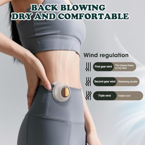 Xing Chen Hai Yang Portable Silent Mini Bladeless Fan Clip On, Adjustable 3 Speeds Suspended, Waist Fans forclip onfan for...