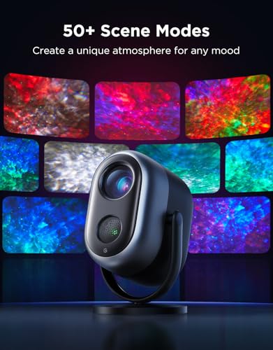 Govee Star Projector Lights, 7-Zone Colorful Nebula Effect, Compatible with Matter, 540ft² Coverage, LED Ceiling Lights fo...