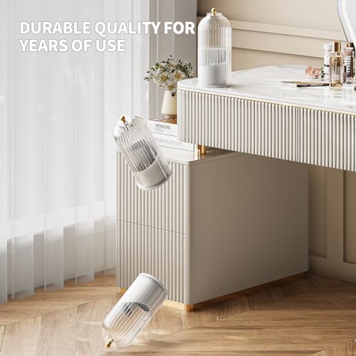 MSHOMELY Dustproof Toothbrush Holder with Lid, 360 Rotating Countertop Electric Toothbrush Toothpaste Holders with Cover f...
