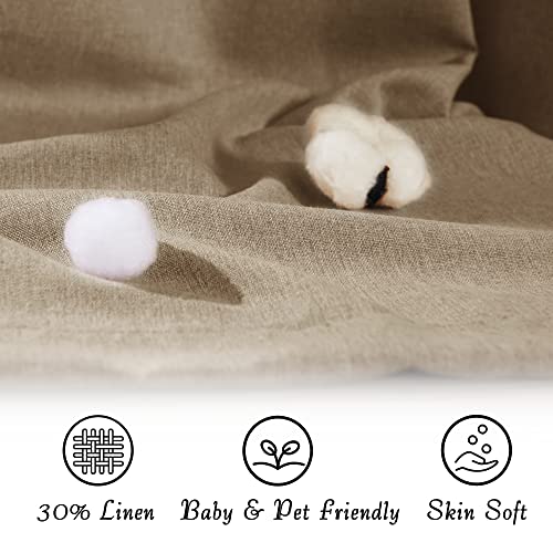 StangH Outdoor Linen Sofa Slipcover - Anti-Sticky Durable Washable Couch Cushion Covers All Seasons Suitable Dog Friendly ...