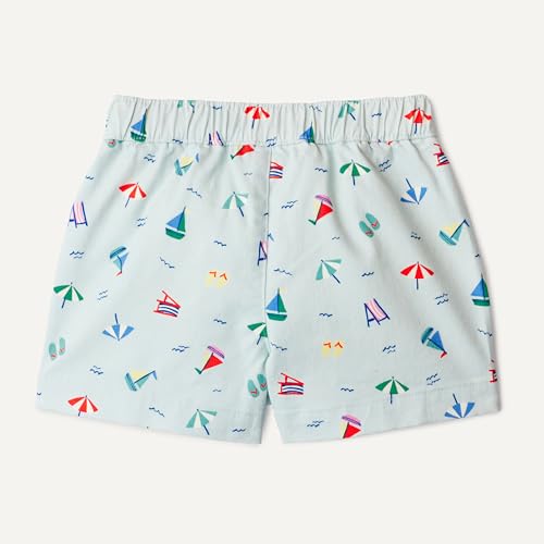 Amazon Essentials x Sofia Grainge Unisex Babies, Toddlers and Kids' Pull-on Cotton Twill Shorts
