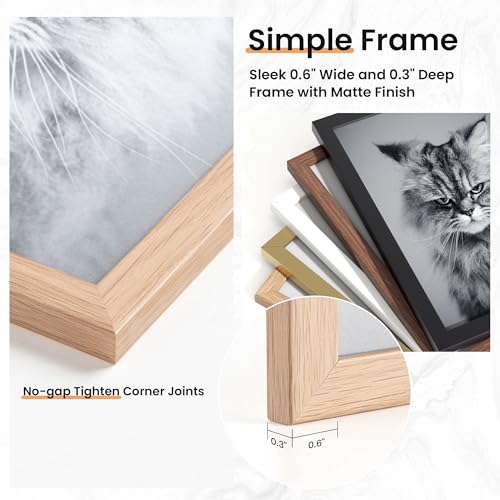 Venusmiles 15 Pack Picture Frames Collage Wall Decor, Gallery Frame Set for Wall Mounting or Tabletop Display, Multi Sizes...