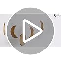 Ella & Emma Wooden Moon Shelf for Crystals - Crescent Moon Crystal Shelf, Storage & Wall Hanging Shelves for Bedroom Aesth...