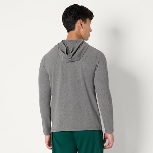 Amazon Essentials Men's Athletic Soft Performance Lightweight Quarter-Zip Hoodie Long Sleeve Workout Top