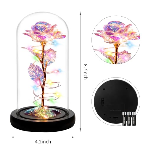 Childom Mothers Day Mom Gifts for Mom,Birthday Gifts for Women Grandma,Flowers for Delivery Prime,Colorful Rainbow Light U...