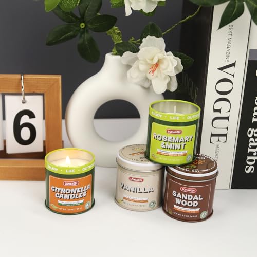 Scented Candles Gifts Set - 9 Pack 3OZ Jar Candles with 9 Varied Scents for Home, Relaxation, Gifts, Includes Citronella