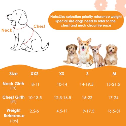 Lukovee No Pull Small Dog Harness with Leash - Lightweight Soft Puppy Vest Harnesses, Adjustable Pet Harnesses for Puppy S...