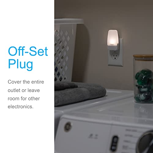 GE LED Night Light, Plug-in, Dusk to Dawn Sensor, Warm White, Ambient Lighting, Ideal Kids Adults Nightlight for Bedroom, ...