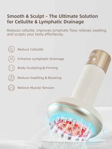 Yuonry Lymphatic Drainage Massager & Anti Cellulite Massage Tool, Reduce Stretch Marks & Cellulite, for Legs, Arms & Bell...